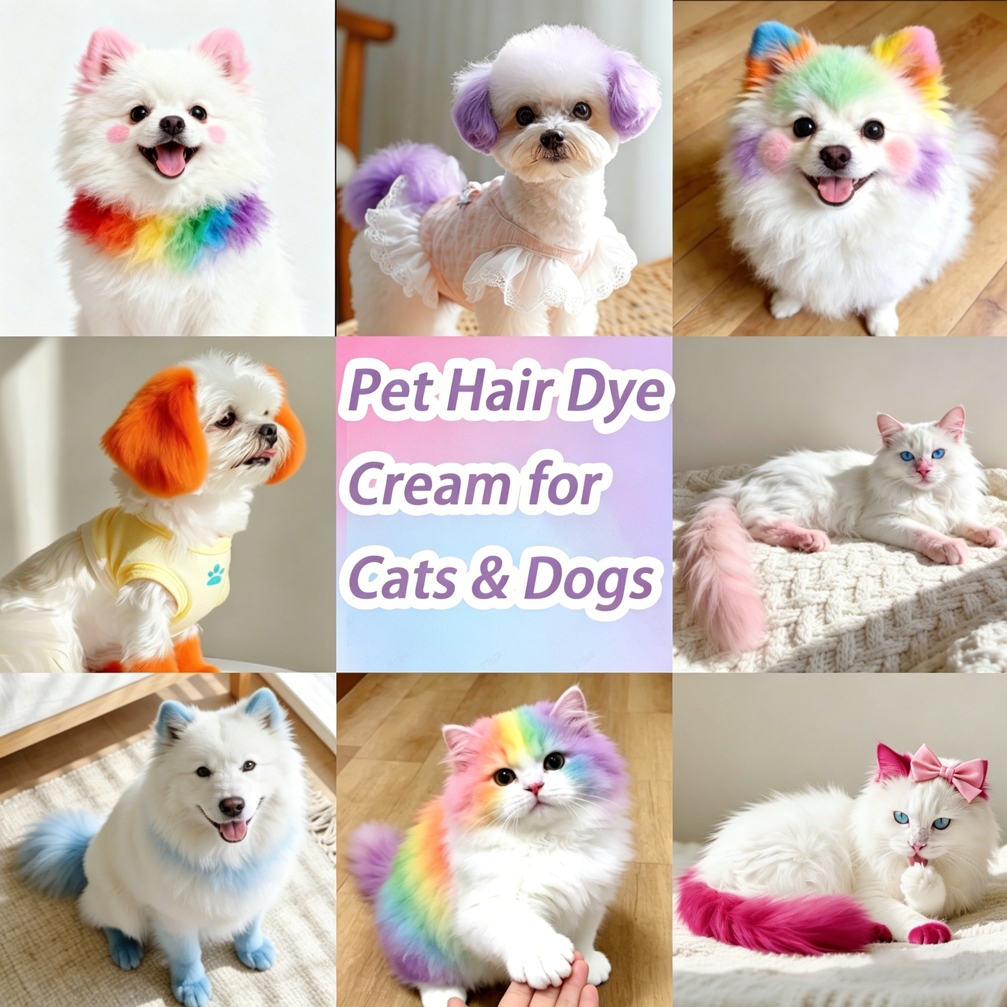 🐶🐾Let Your Pet Shine in Every Color of the Rainbow!🌈