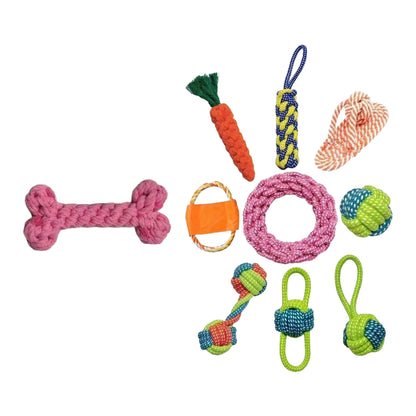 Knotted Braided Chew Rope Pet Toy