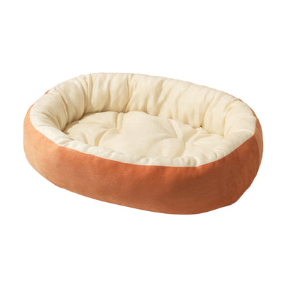 Oval-shaped pet bed, cool in summer and warm in winter