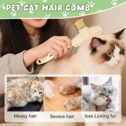 2-in-1 Grooming Comb with One-Click Release 🐾(Cats & Dogs)