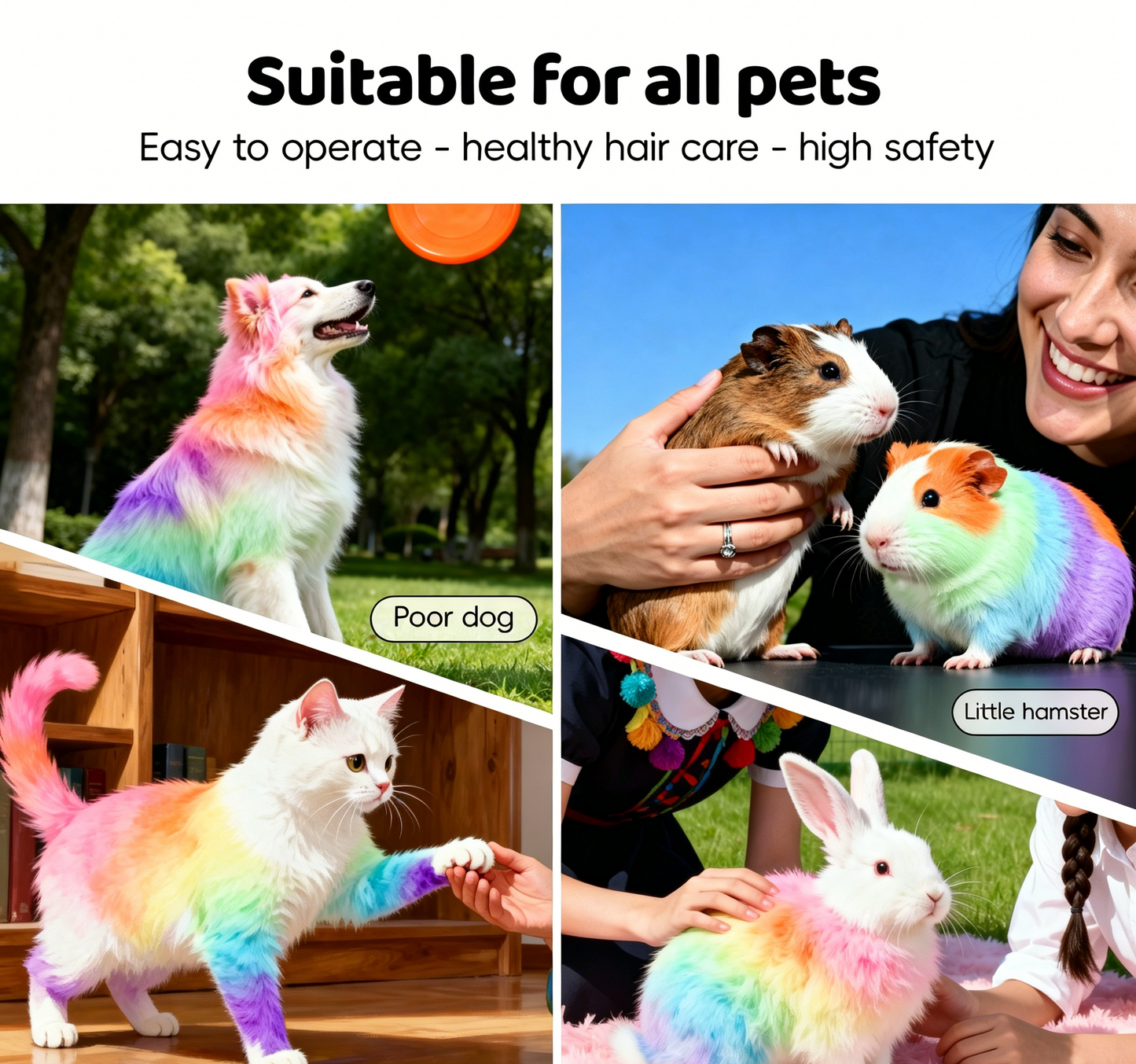 🐶🐾Let Your Pet Shine in Every Color of the Rainbow!🌈
