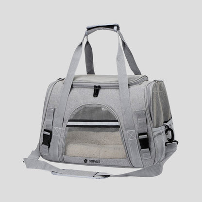 Car-mounted breathable pet carrier for outdoor use