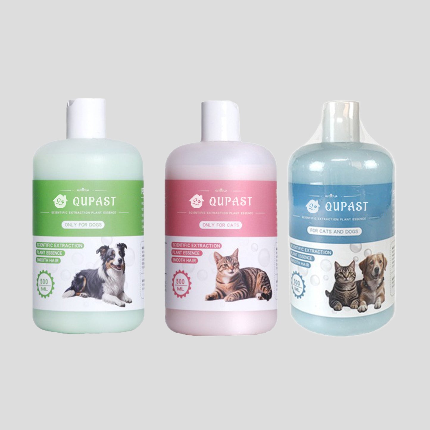 500ml Pet Cat and Dog Shampoo, Fresh and Safe Scent