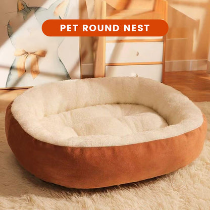 Oval-shaped pet bed, cool in summer and warm in winter