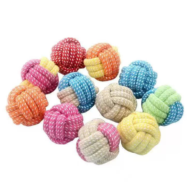 Knotted Braided Chew Rope Pet Toy