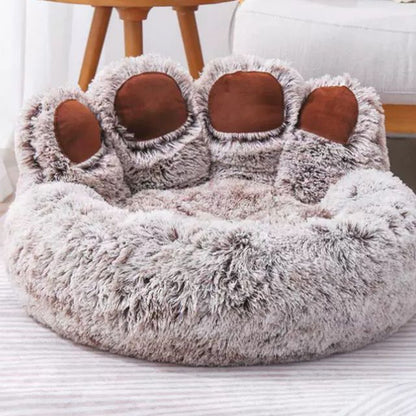 New Plush-Lined Pet Dog Bed, All-Season Warm Sofa Bed
