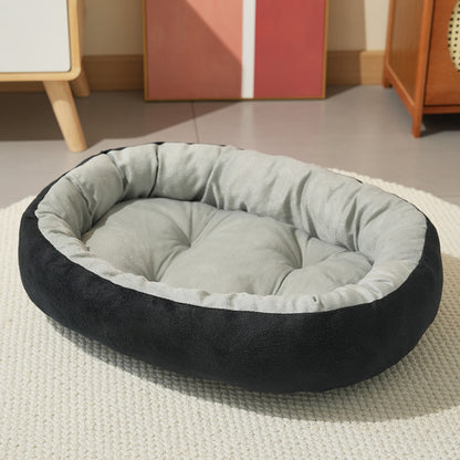 Oval-shaped pet bed, cool in summer and warm in winter