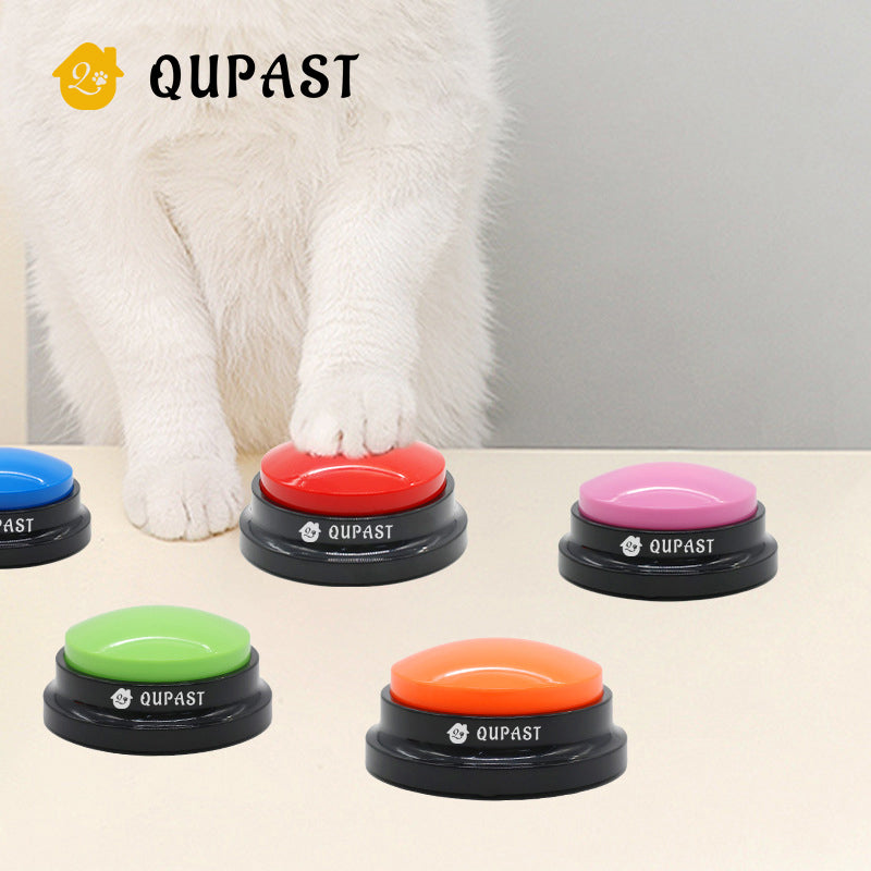 Pet Communication Button Sound Emitter Cat Bell Toy Accessory