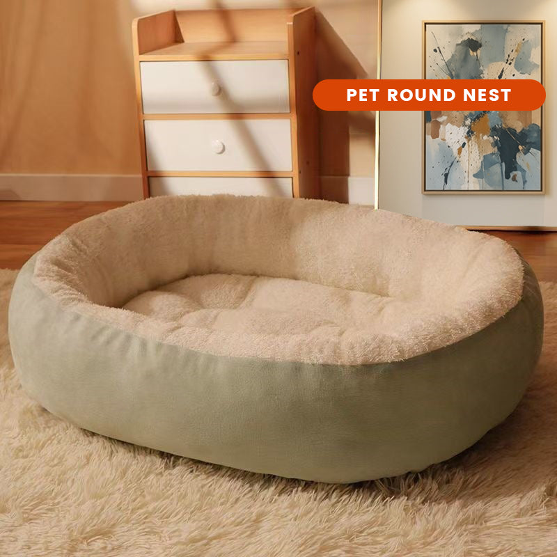 Emerald Green Oval Nest Fleece Lined Warmth Style