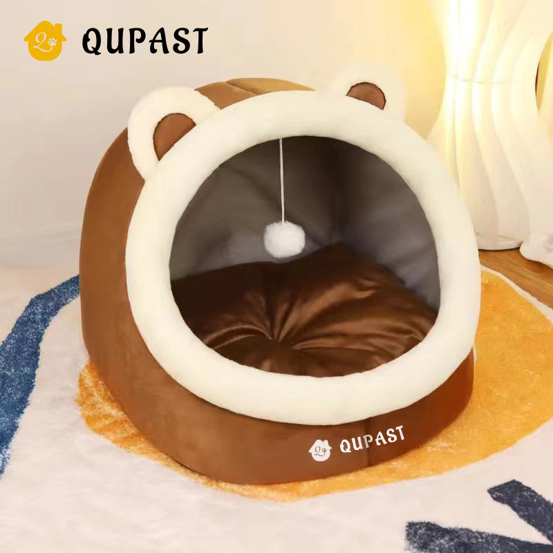 Cat and dog pet all-season semi-enclosed warm clothing