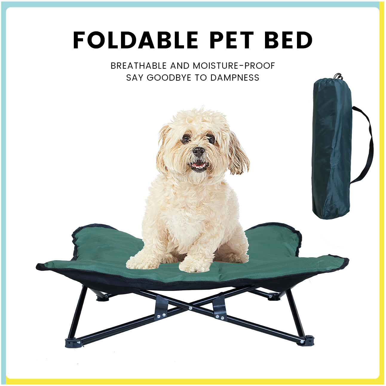 Detachable camping portable folding outdoor pet cot