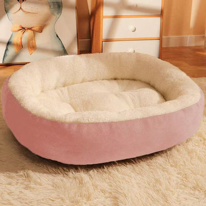 Oval-shaped pet bed, cool in summer and warm in winter