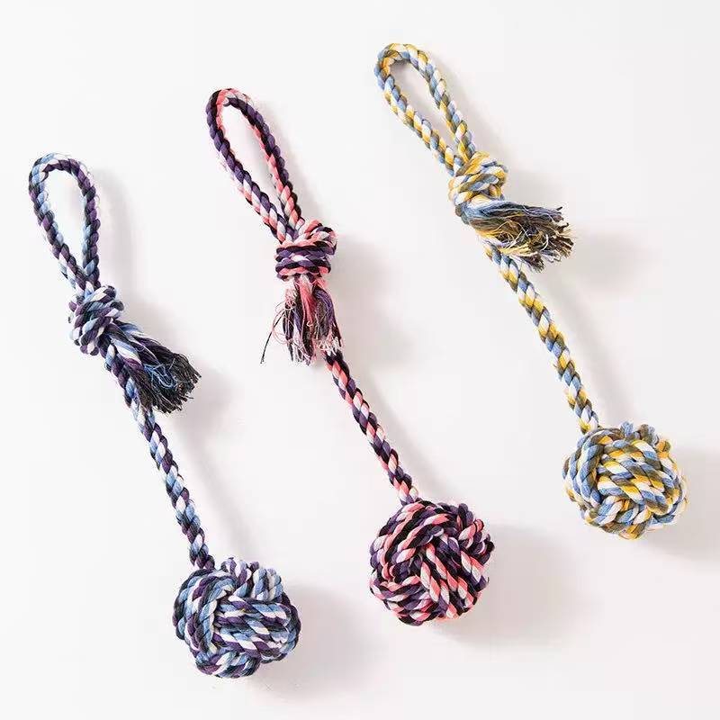 Knotted Braided Chew Rope Pet Toy