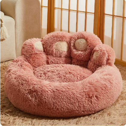New Plush-Lined Pet Dog Bed, All-Season Warm Sofa Bed