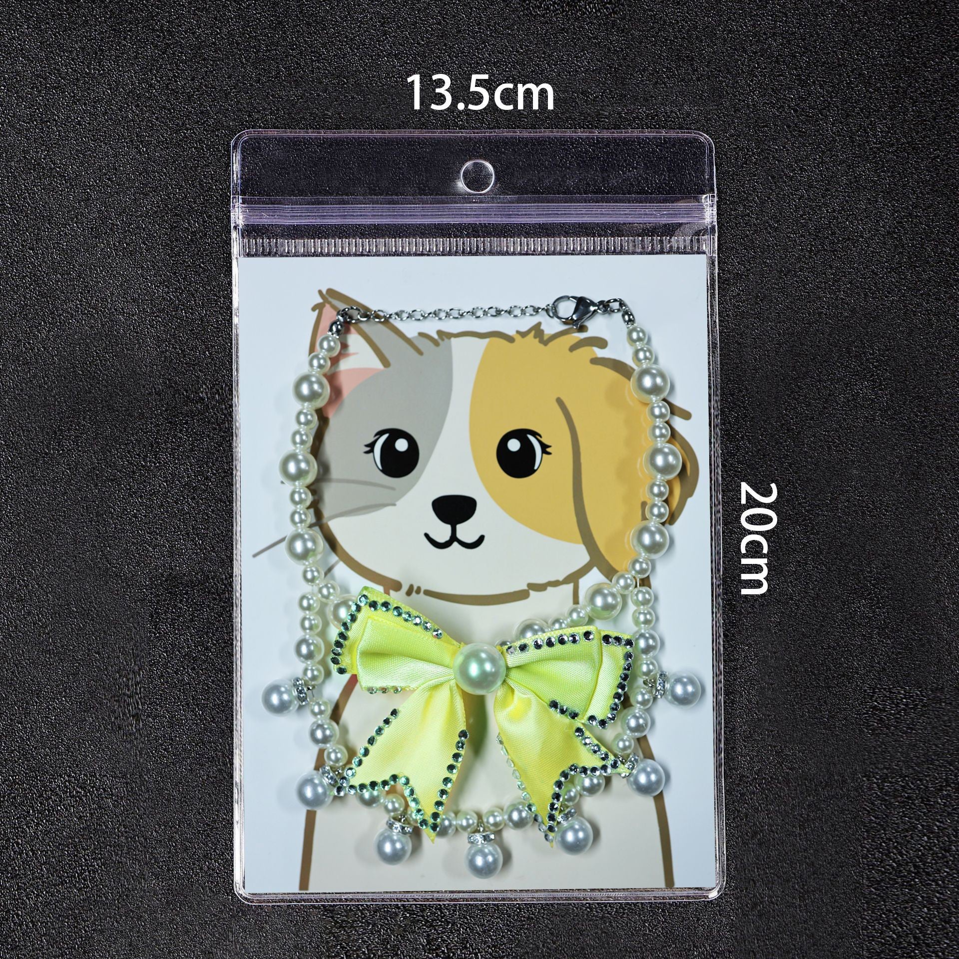 Pet Sweetheart Knot Necklace [Yellow]