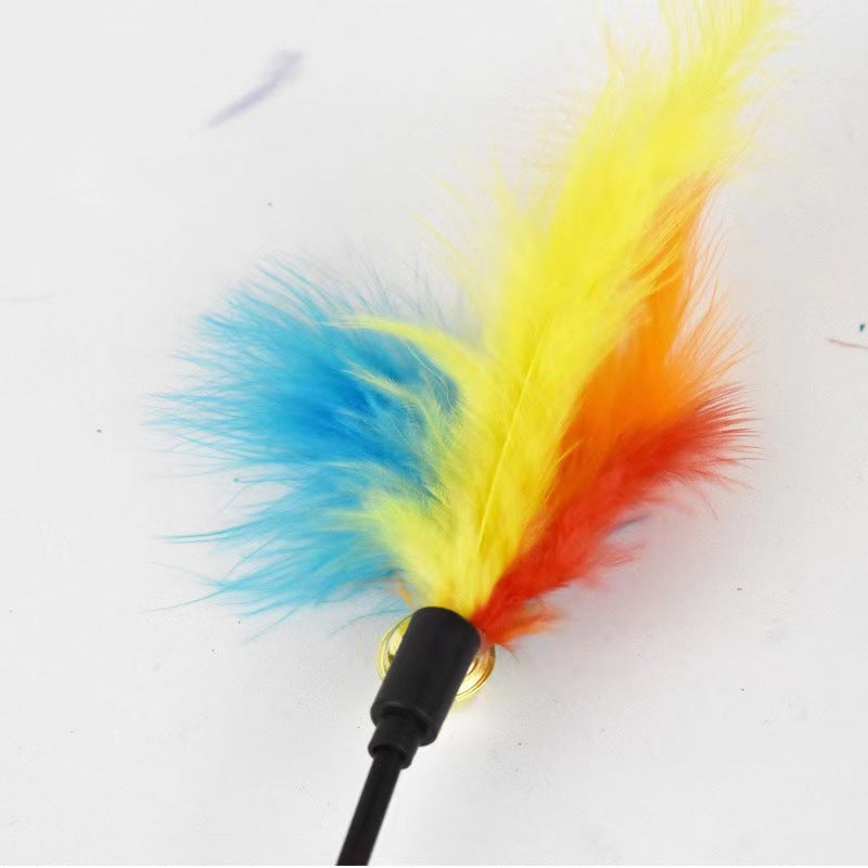 Macaron-colored cat teaser toys for pets